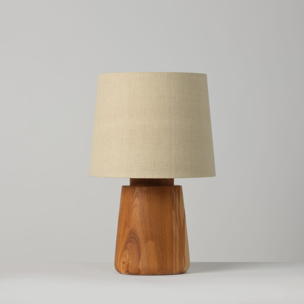 Another Country house lamp medium size Solid Ash, Elm or London Plane Hemp lampsade
