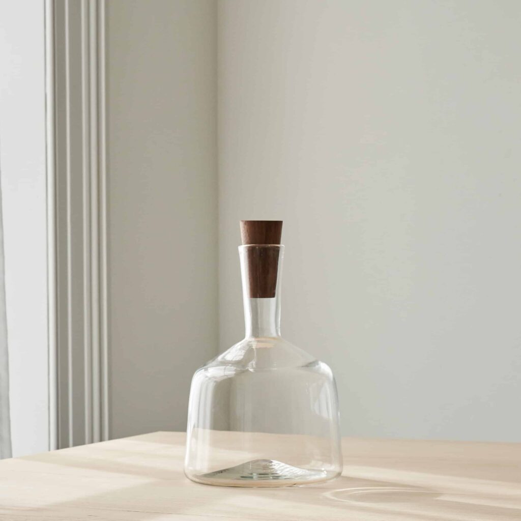 Michael Ruh large glass cob decanter