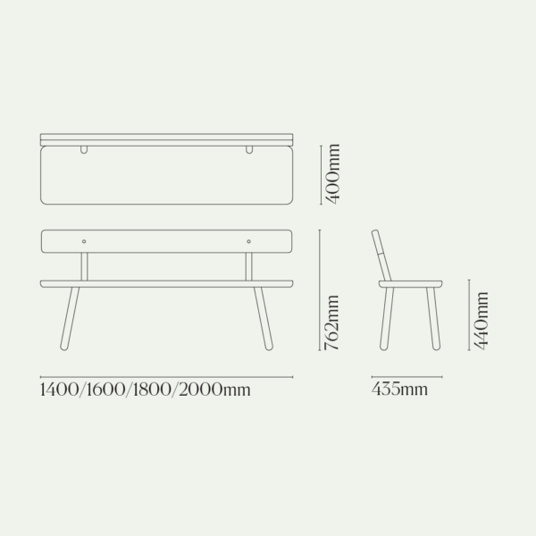 Bench Back One Diagram