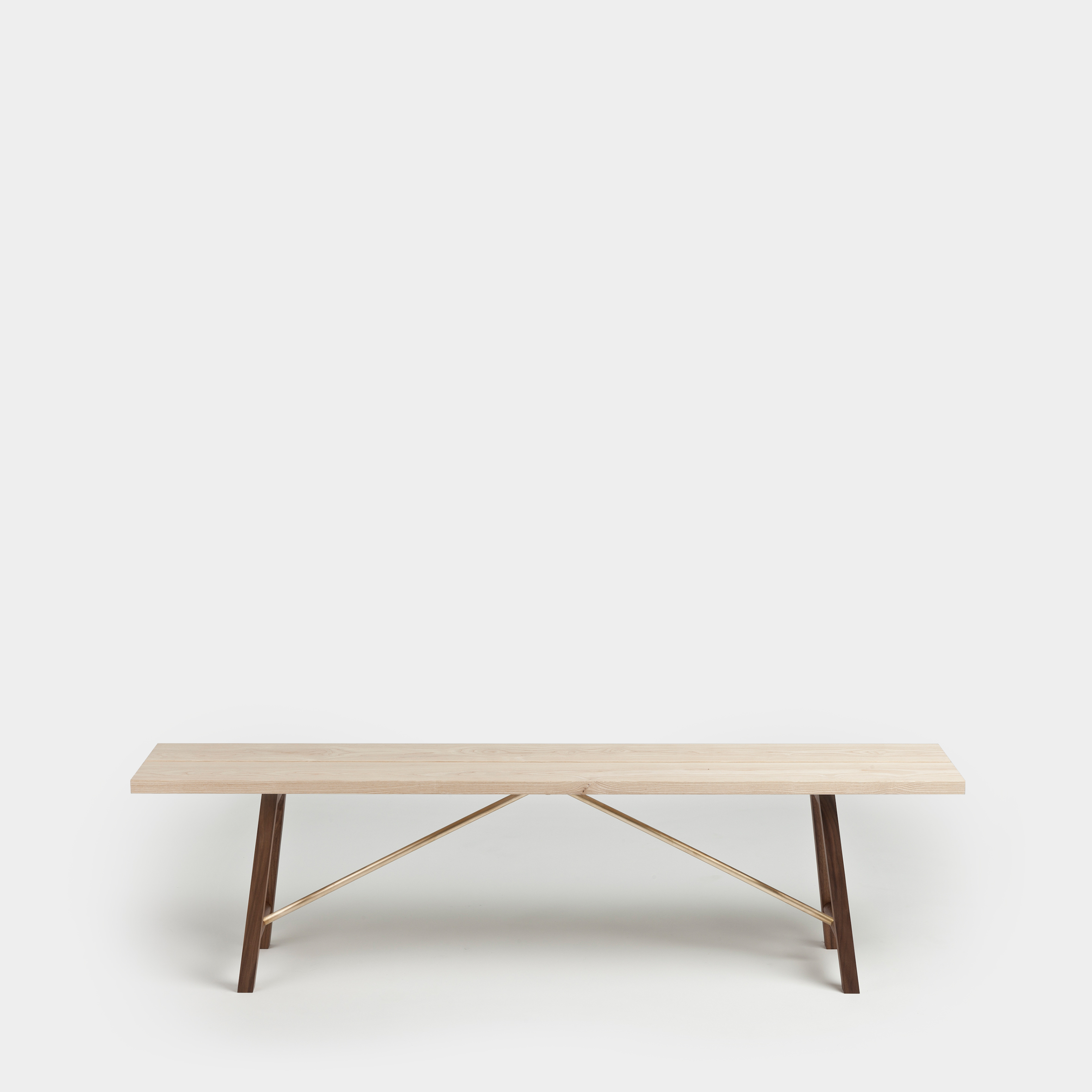 Kitchen dining bench Two ash and walnut