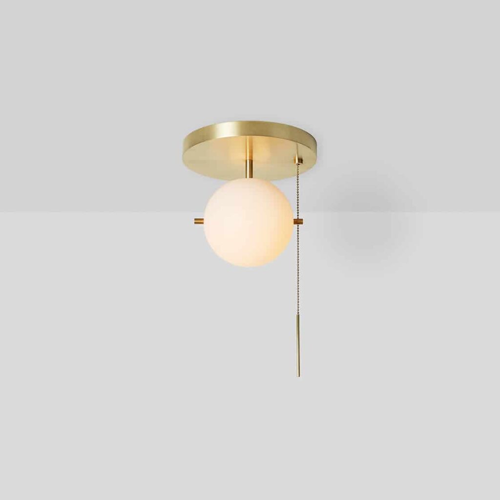 Signal Flush Mount ceiling pendant Brass