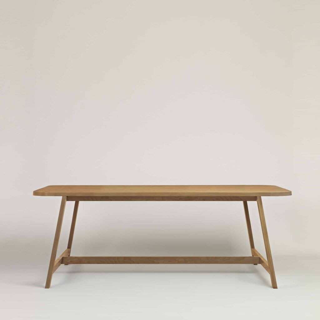 Contemporary Solid Oak Dining Table Three by Another Country