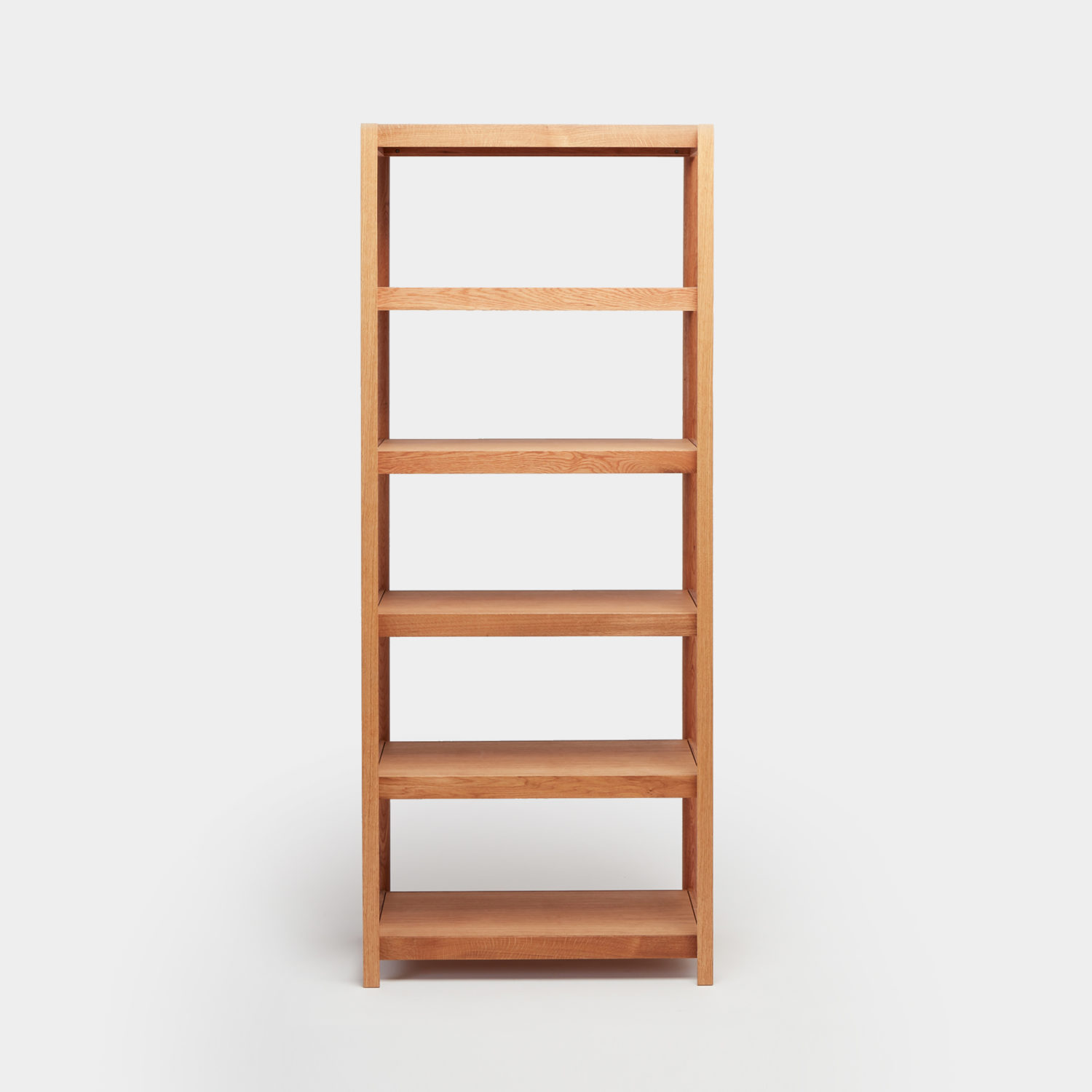 oak high shelving unit
